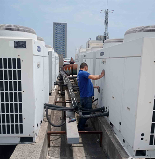 石城中央空调制热和不制冷系统维修方法